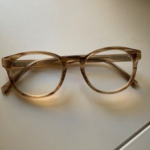 Warby Parker Percey Frames in Chesnut Crystal
